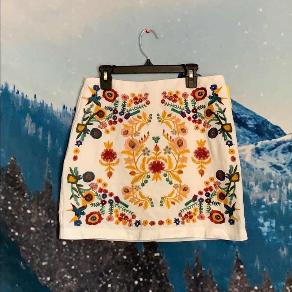 Altar’d state // white skirt + floral design